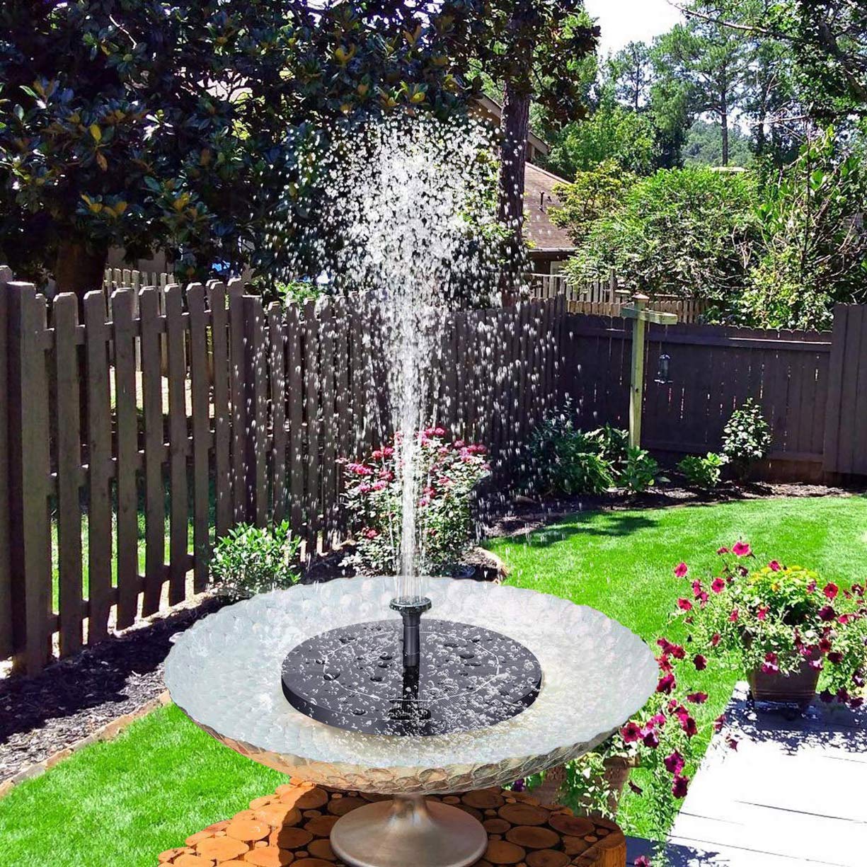 Solar Fountain Pump Mini Solar Powered Bird Bath Fountain Pump