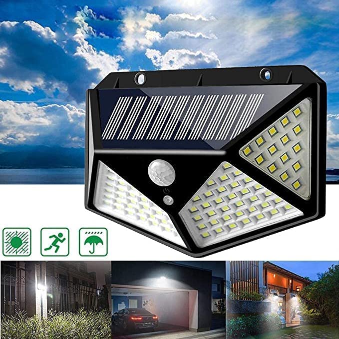 Solar Power Led Light with Motion Sensor - A Strong Lighting Double Wall lamp