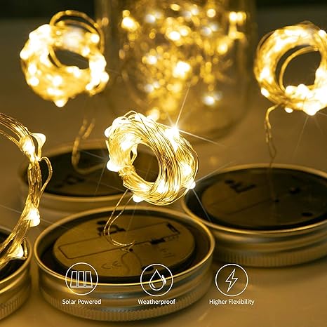 Solar Mason Jar Lights Lids