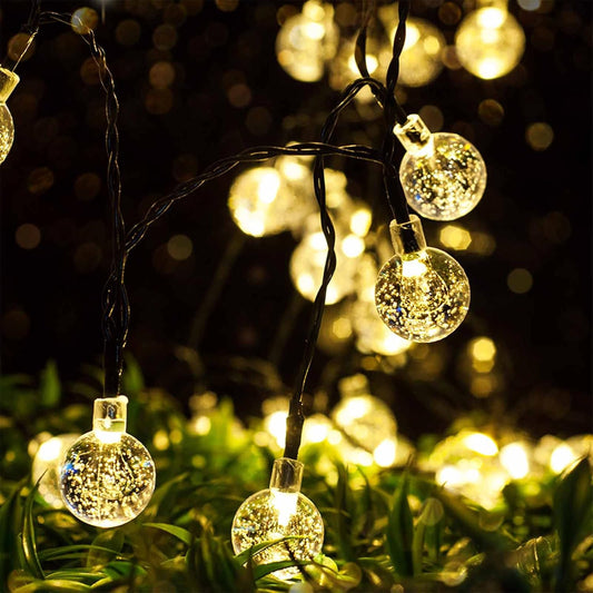 LED Solar Fairy Lights Crystal Balls