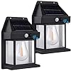 Modes & Motion Sensor,Outdoor Solar Wall Lamp Outdoor Waterproof Lamp pack of 1